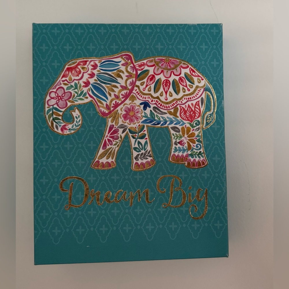 Colorful Elephant Canvas Art